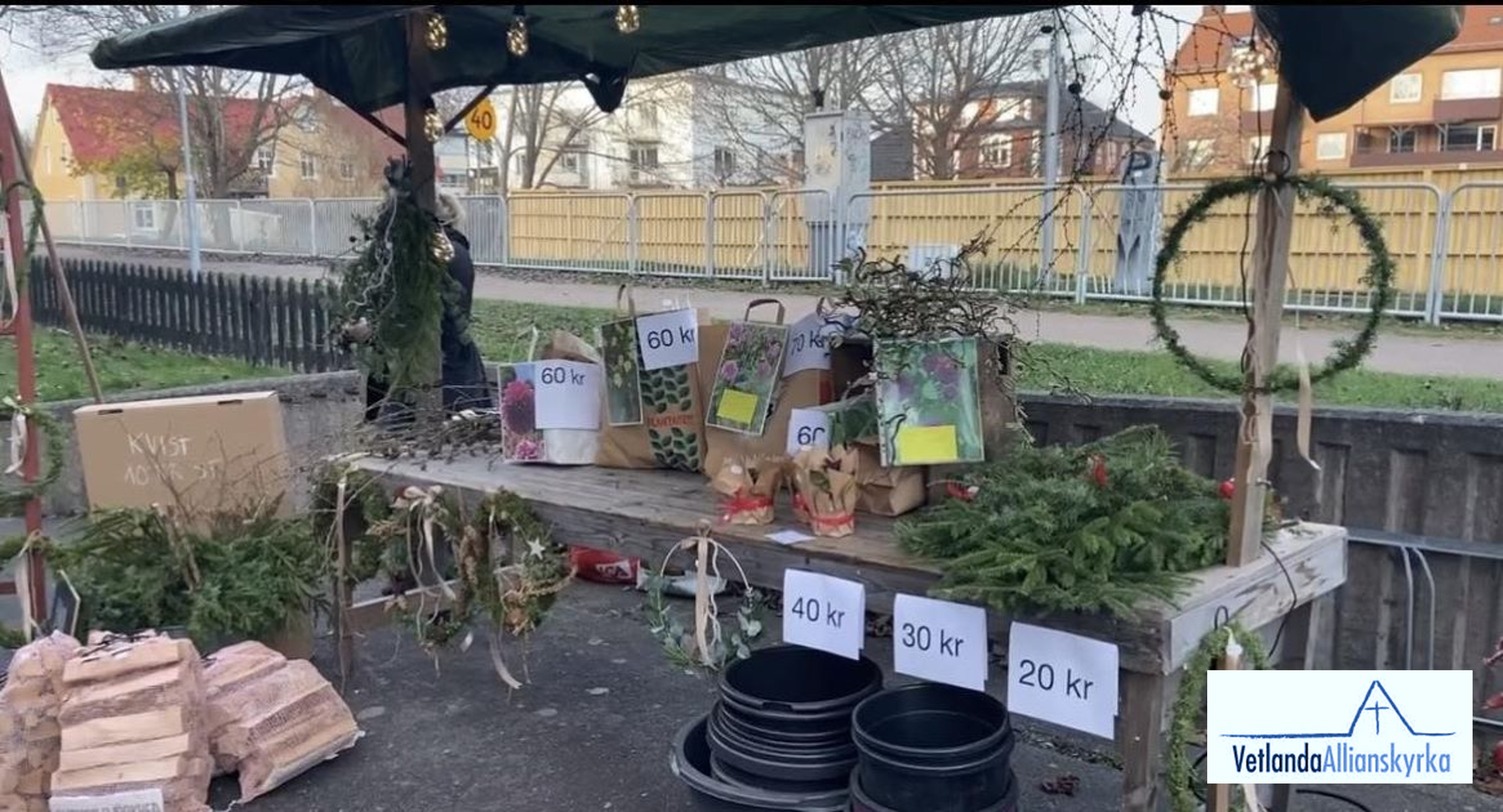 Marknadsstånd Allianskyrkan