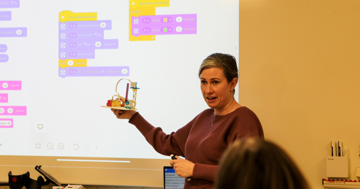 Legoprogrammering på Kvillsfors skola.