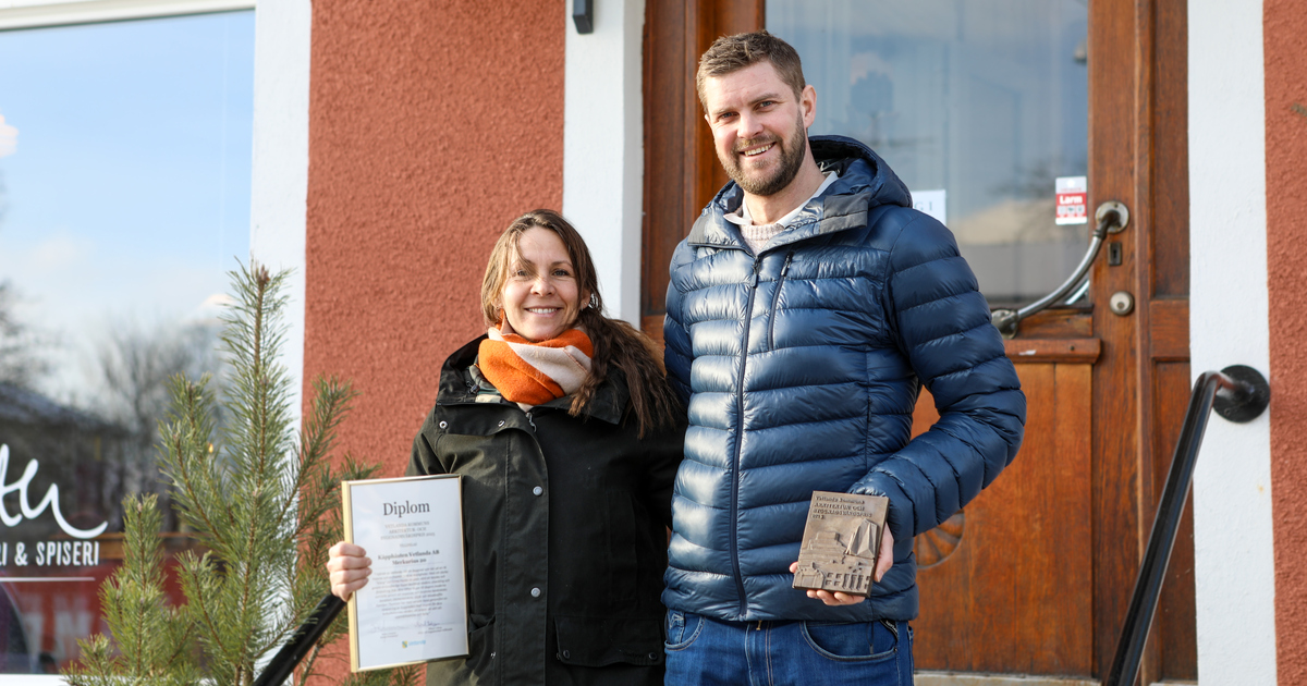 Therese och Jakob vann priset förra året med fastigheten Käpphästen.