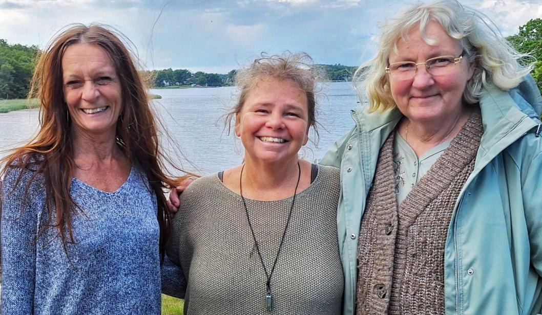 Morkulas tre sångerskor Annika Hedtjärn Åkesson, Anne Swahn och Anki Thalin Jansson